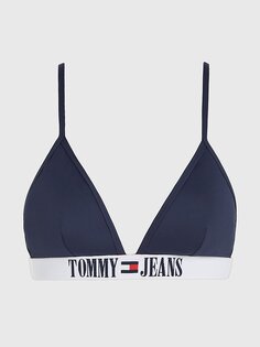 Купальный топ с логотипом и треугольными чашечками Tommy Jeans