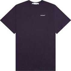 Футболка Off-White Caravaggio Crownin Skate Short-Sleeve Tee &apos;Aubergine&apos;, фиолетовый