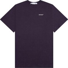 Футболка Off-White Caravaggio Crownin Skate Short-Sleeve Tee &apos;Aubergine&apos;, фиолетовый