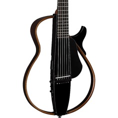Бесшумная электроакустическая гитара Yamaha SLG200S со стальными струнами — транс-черный SLG200S Steel-String Silent Acoustic-Electric Guitar