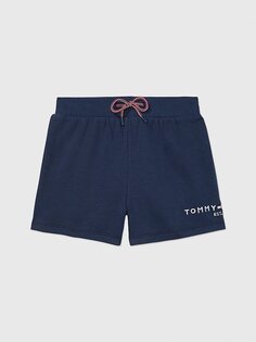 Детские вязаные шорты с логотипом Tommy Hilfiger