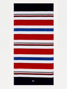 Пляжное полотенце с красной полосой Tommy Hilfiger