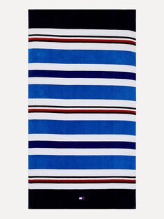 Пляжное полотенце в синюю полоску Tommy Hilfiger