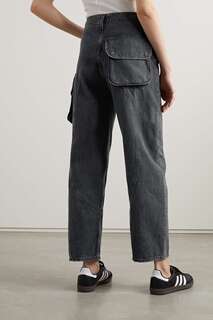 AGOLDE + NET SUSTAIN прямые органические джинсы Cass со вставками, черный