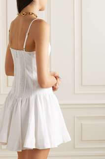 AJE льняное платье мини Anastasia со складками, слоновая кость