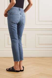AGOLDE укороченные прямые джинсы Riley с высокой посадкой, деним