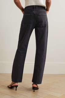 AGOLDE + NET SUSTAIN прямые джинсы с высокой посадкой в ​​стиле 90-х, черный
