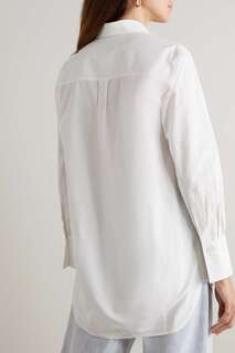 ANOTHER TOMORROW + NET SUSTAIN рубашка оверсайз из органического хлопка, белый