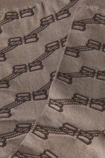 BALENCIAGA Носки жаккардовой вязки из смесового хлопка, серый