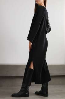 BY MALENE BIRGER платье макси Viella из переработанного плиссированного крепа, черный