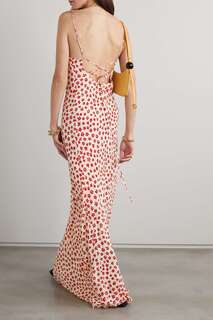 FAITHFULL THE BRAND + NET SUSTAIN Lusia платье макси LENZING ECOVERO из крепдешина с цветочным принтом, красный