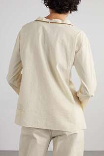 FORTELA рубашка Gisele из смеси хлопка и шелка с украшением, кремовый
