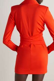 GAUGE81 платье мини из крепа Moata с эффектом запаха, апельсин