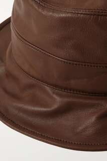 GIGI BURRIS + NET SUSTAIN Кожаная шляпа-ведро Forsyth, коричневый