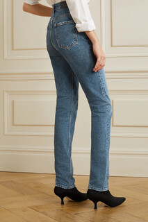 GOLDSIGN узкие джинсы Lawler с высокой посадкой, синий