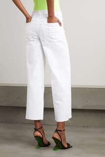 GOOD AMERICAN укороченные широкие джинсы Good Waist с высокой посадкой, белый