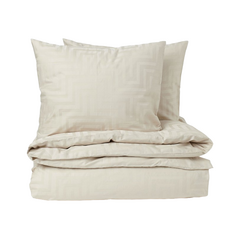 Комплект двуспального постельного белья H&amp;M Home Cotton satin, светло-бежевый