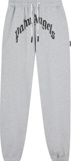 Спортивные брюки Palm Angels GD Curved Logo Sweatpants &apos;Grey/Black&apos;, серый