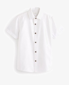 Рубашка Next Short Sleeve Blend Standard, белый