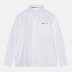 Рубашка для мальчика Calvin Klein Jeans Ceremony Poplin, белый