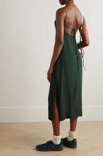 HAIGHT + NET SUSTAIN Платье миди Monica из ткани, зеленый