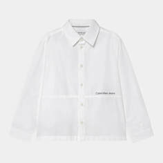 Рубашка для мальчика Calvin Klein Jeans Mini Logo Tape, белый