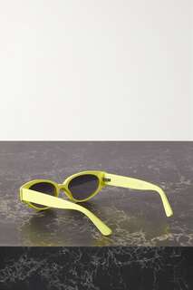 KIMEZE солнцезащитные очки Gabriel в овальной оправе из ацетата, желтый