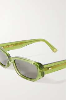 KIMEZE солнцезащитные очки Oré в квадратной оправе из ацетата, зеленый