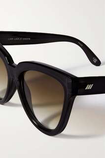 LE SPECS Крупные солнцезащитные очки Liar Lair из ацетата &quot;кошачий глаз&quot;, черный