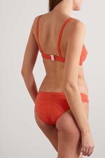 LISA MARIE FERNANDEZ бикини из хлопчатобумажной ткани, ярко-оранжевый