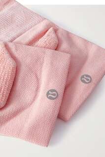 LULULEMON Комплект из трех носков эластичной вязки., розовый
