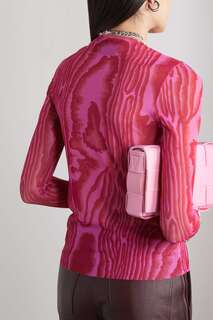 MARQUES&apos; ALMEIDA Топ из эластичной переработанной сетки с принтом, розовый