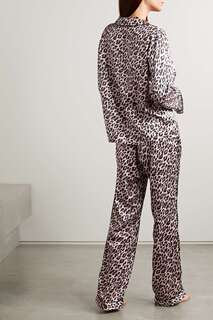 MORGAN LANE атласная пижама с леопардовым принтом Jane Parker, леопардовый принт
