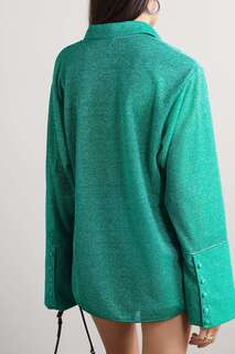 OSÉREE трикотажная рубашка Lumière с эффектом металлик, зеленый