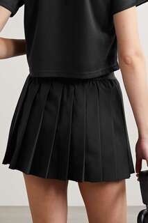 P.E NATION плиссированная теннисная юбка Volley из переработанной ракушки стрейч, черный