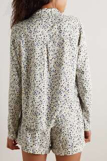RAILS пижамный комплект Kellen из твила с цветочным принтом, кремовый