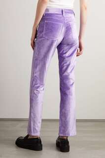 RAG &amp; BONE широкие брюки Jacey из бархата с добавлением хлопка, фиолетовый