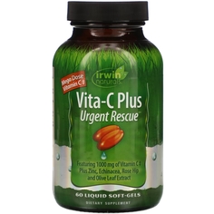 Irwin Naturals Скорая помощь Вита-C плюс с 1000 мг витамина C, 60 мягких капсул