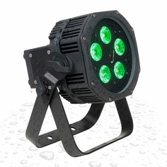 Американский DJ WiFLY EXR HEX5 Компактный светодиодный прожектор с подсветкой для наружного применения American DJ American DJ WiFLY EXR HEX5 Outdoor Rated Compact Wash LED Uplight ADJ
