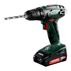 Аккумуляторная дрель-винтоверт Metabo BS 18 metaBOX 145; 18В 2x2Ач литий-ионный + SC 30