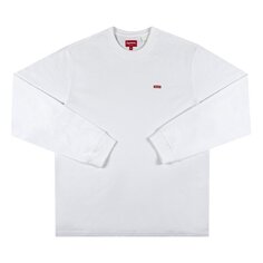 Лонгслив Supreme Small Box Long-Sleeve Tee &apos;White&apos;, белый