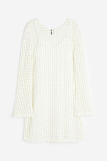 Платье H&amp;M Hole-knit, кремовый H&M