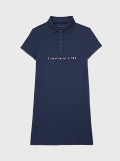 Платье Tommy Hilfiger Kids&apos; Logo Polo, темно-синий