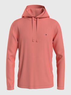 Лонгслив Tommy Hilfiger Hooded, терракотовый