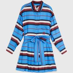 Платье-рубашка Hilfiger Collection Stripe Monogram Mini, мультиколор