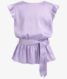 Блузка WE Fashion Met Ceintuur, фиолетовый