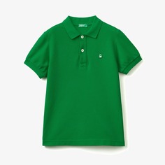 Футболка-поло United Colors Of Benetton Slim Fit, зеленый