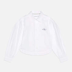 Блузка для девочки Calvin Klein Jeans Oversize, белый