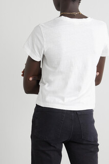 RE/DONE Классическая футболка из хлопкового джерси, белый