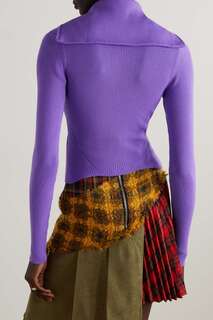 REMAIN BIRGER CHRISTENSEN свитер Amelia в рубчик, фиолетовый